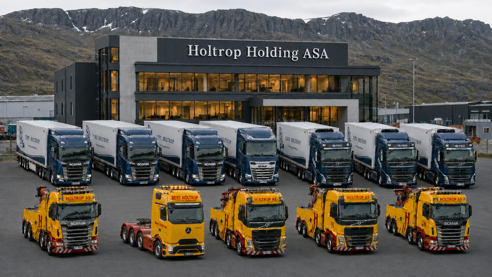Complete Holtrop recovery and refrigerated transport fleet